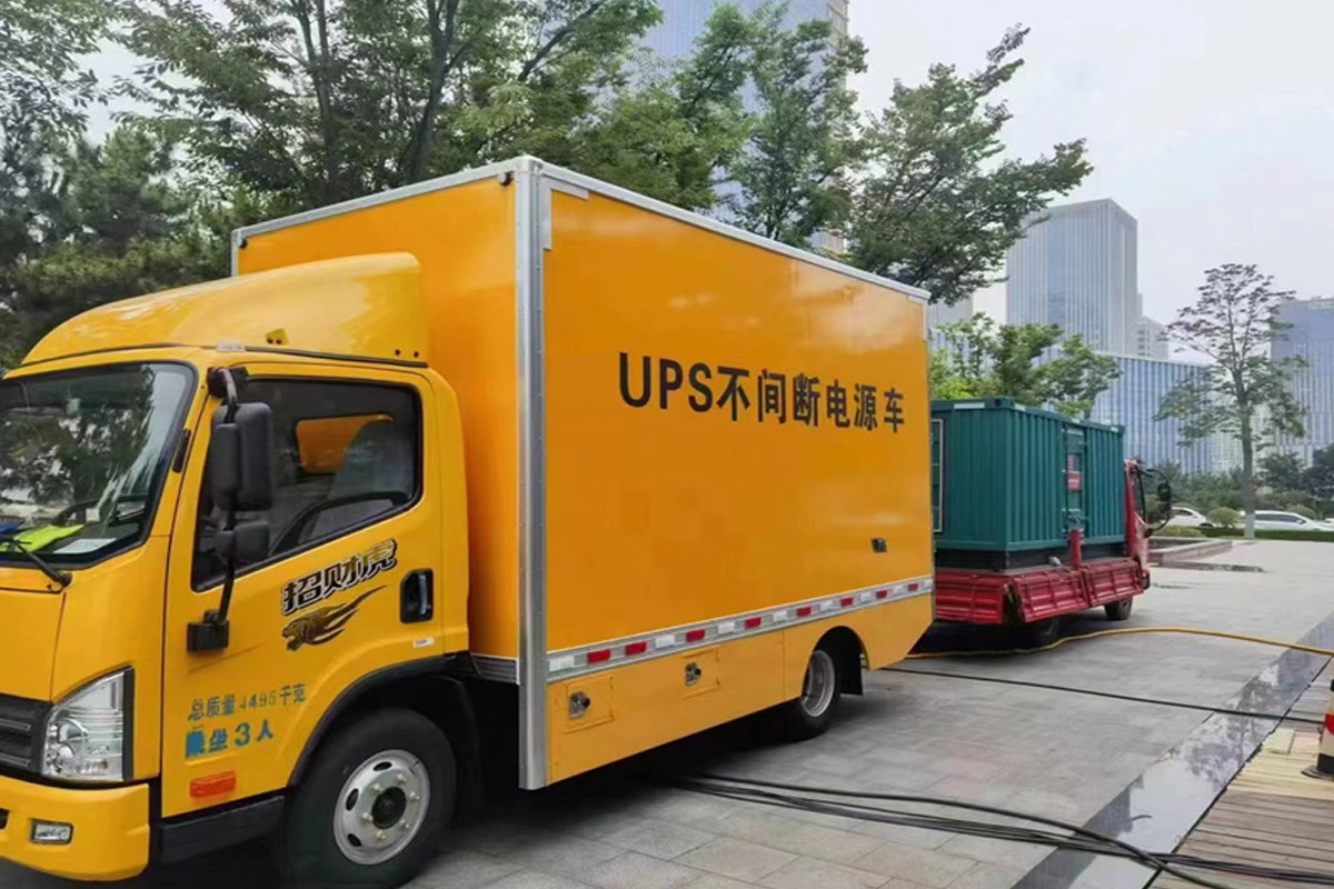 五指山发电机租赁施工现场