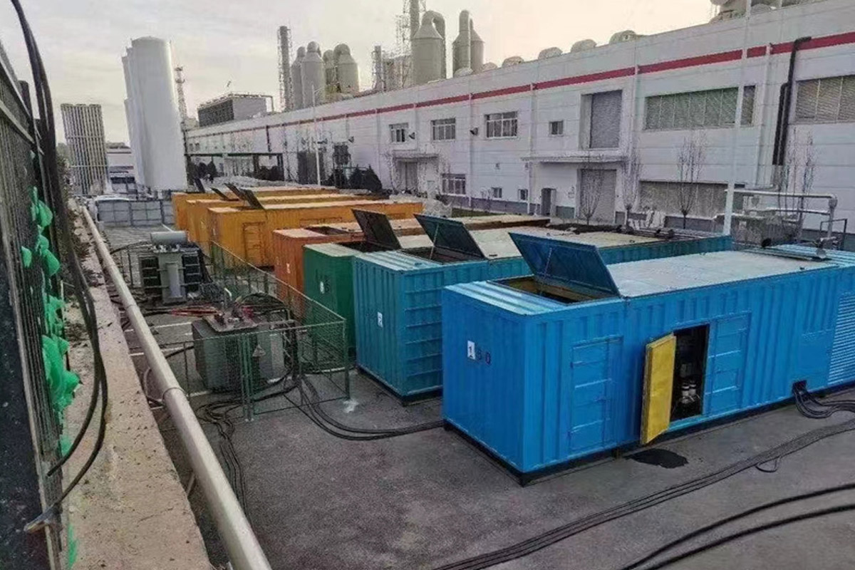 五指山发电机租赁施工现场