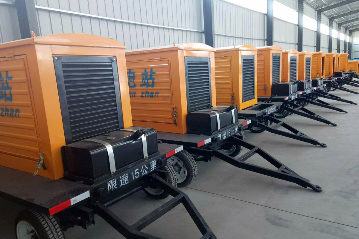 五指山发电机租赁施工现场